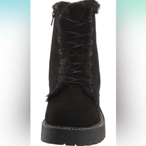 Madden Girl Womens Carrabas Black Fur-Lined Winter Boots Size 9.5 - Picture 6 of 12